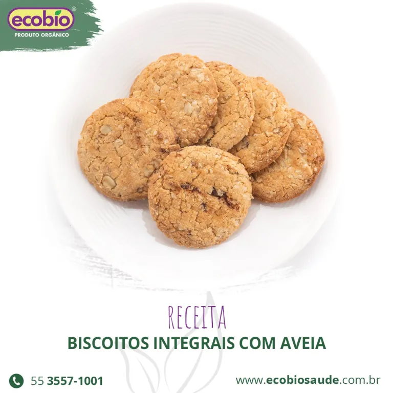 Receita: biscoitos integrais com aveia